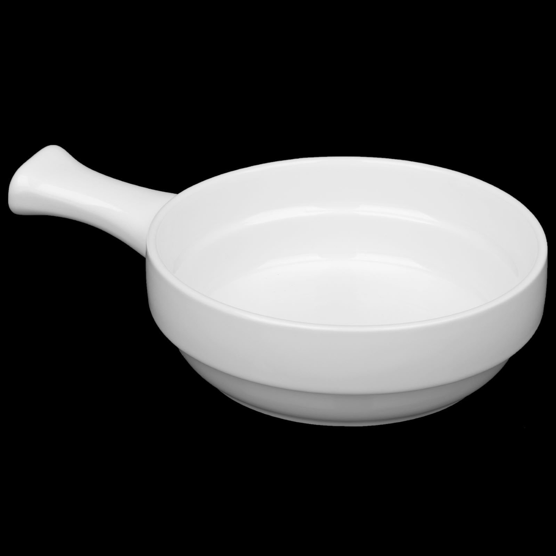 Wilmax Porcelain Baking Dish with Handle, 6 in / 450 ml