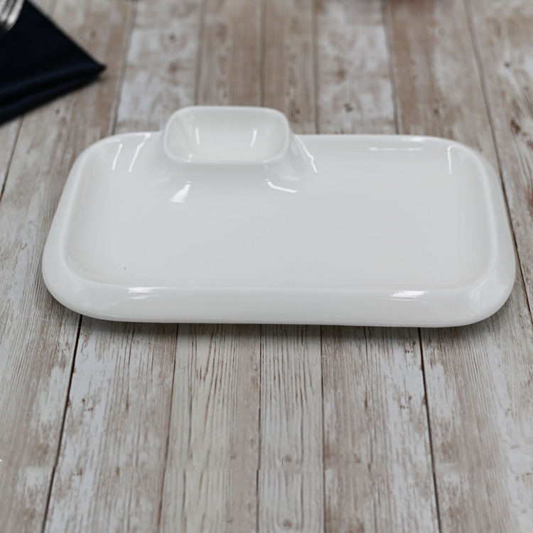 Wilmax White Porcelain Rectangular Platter, 10 x 6 in