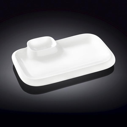 Wilmax White Porcelain Rectangular Platter, 10 x 6 in