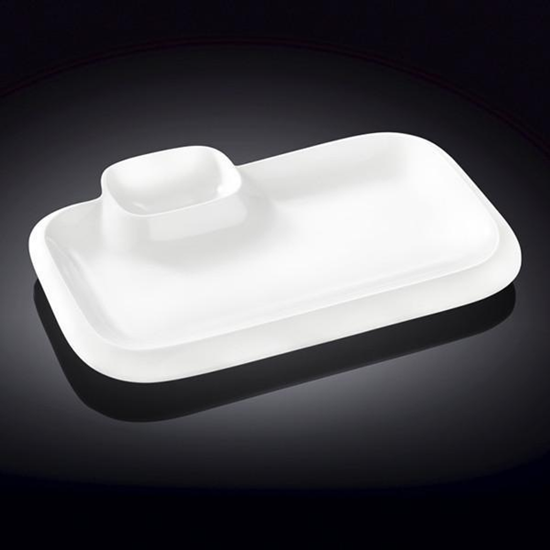 Wilmax Fine Porcelain Rectangular Platter, 14 x 8.5 in / 36 x 21.5 cm