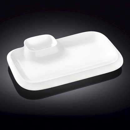 Wilmax Fine Porcelain Rectangular Platter, 14 x 8.5 in / 36 x 21.5 cm