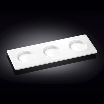 Wilmax White Porcelain Serving Tray, 10 x 3.5 in