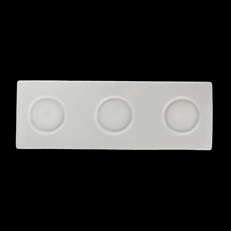 Wilmax White Porcelain Serving Tray, 10 x 3.5 in