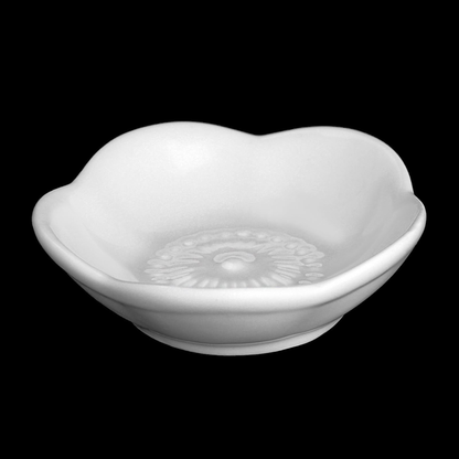 Wilmax White Porcelain Round Dish, 3 in