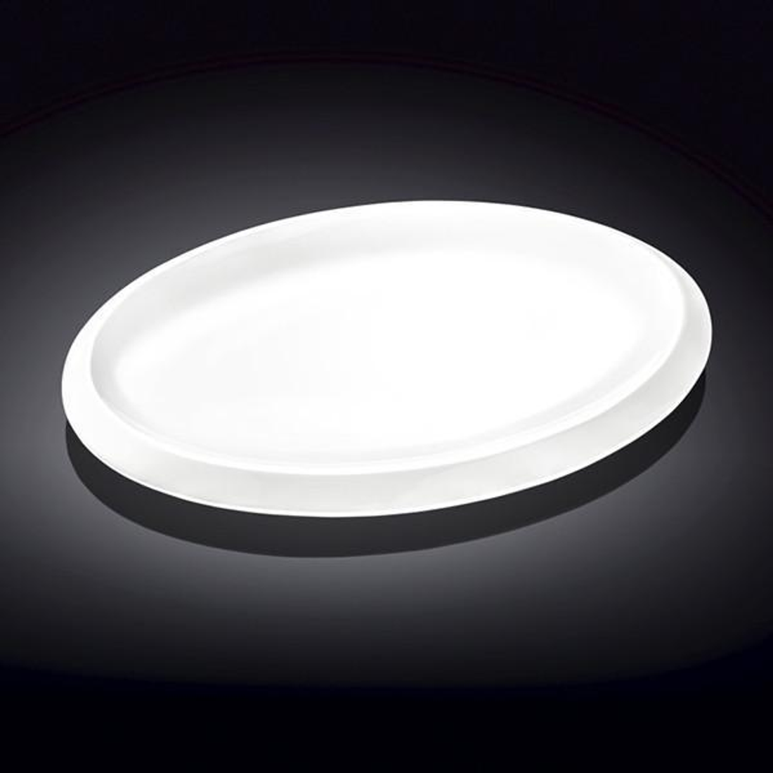 Wilmax White Porcelain Oval Platter, 14 in (Model WL-992641)