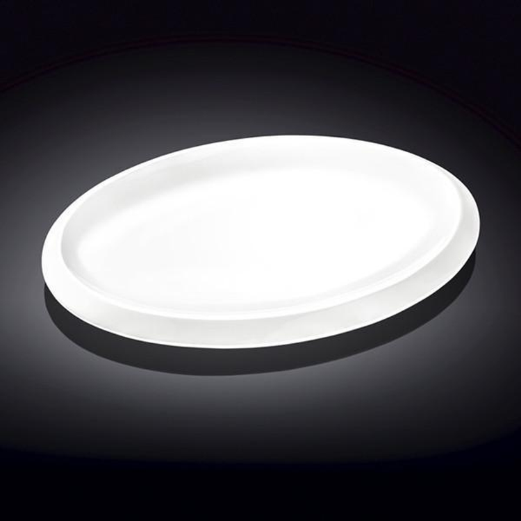 Wilmax White Porcelain Oval Platter, 14 in (Model WL-992641)
