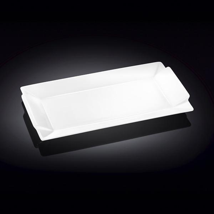 Wilmax White Porcelain Rectangular Platter, 9.5 x 5 in