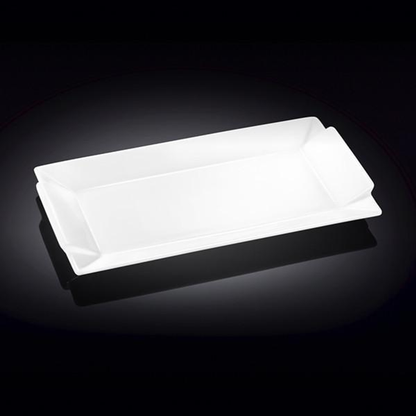 Wilmax Fine Porcelain Rectangular Platter, 11.5 x 6 in / 29.5 x 15 cm