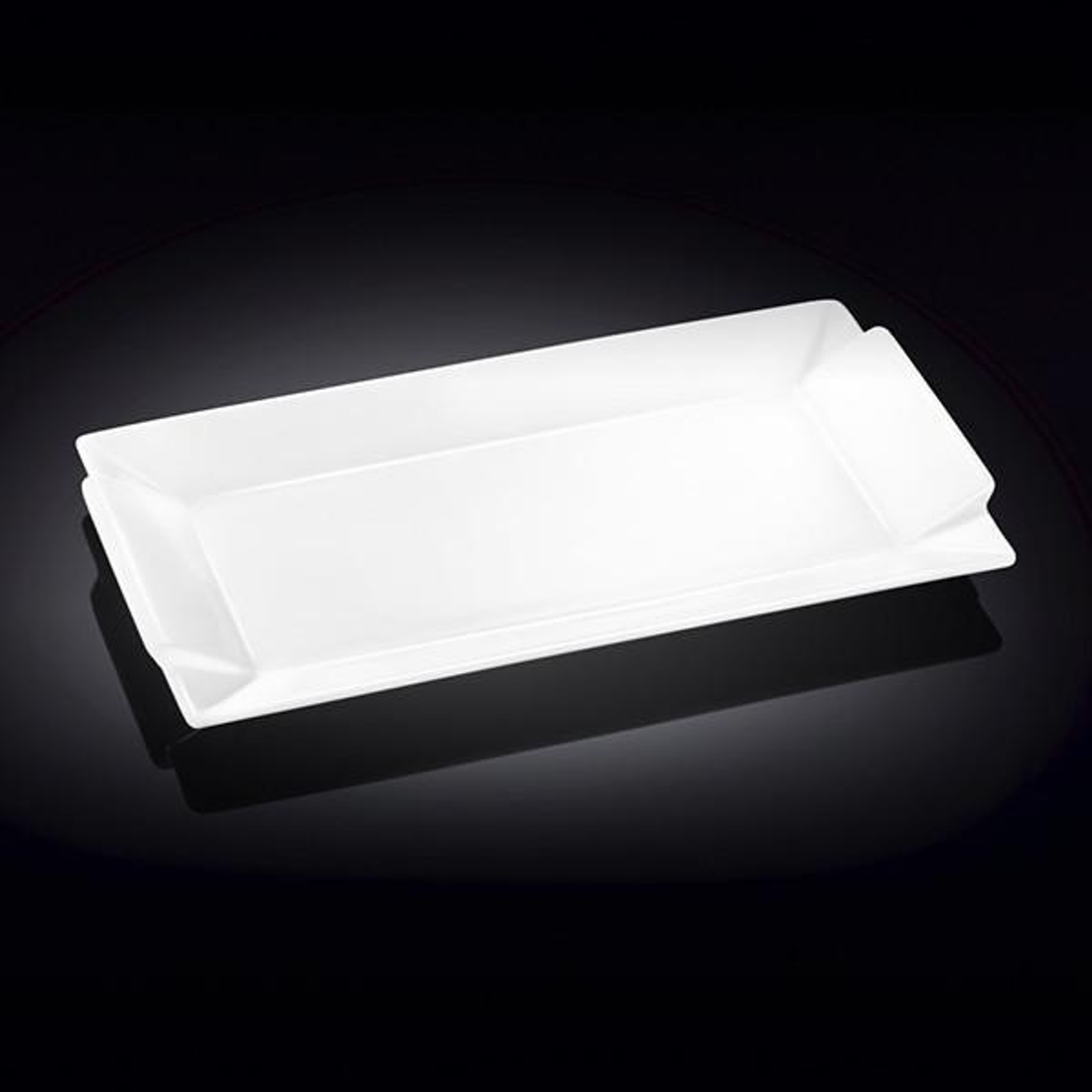Wilmax Fine Porcelain Rectangular Platter, 13.5 x 7 in / 34 x 18 cm