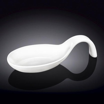 Wilmax White Porcelain Oval Snack Dish, 4 x 2 in