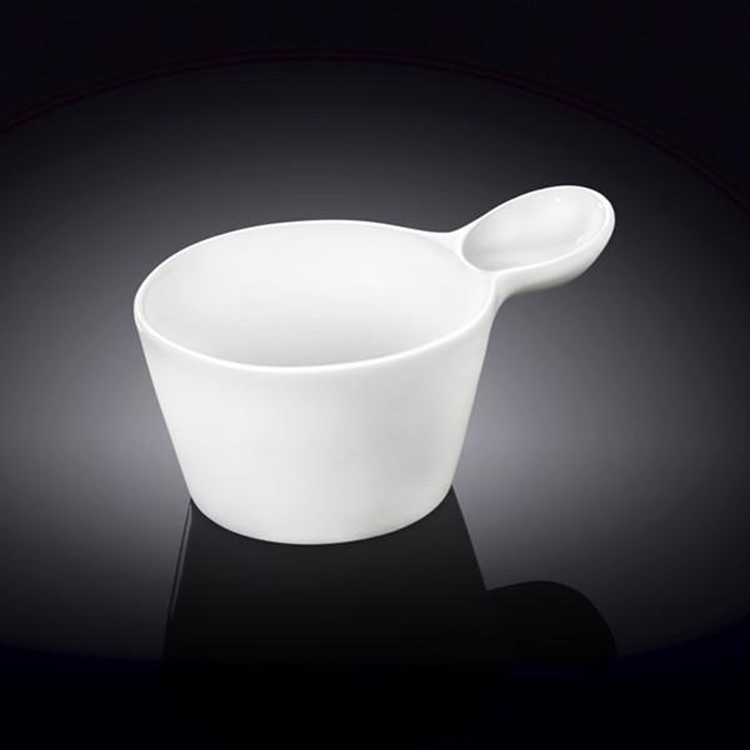 Wilmax White Porcelain Snack & Dessert Dish, 4 x 3 in