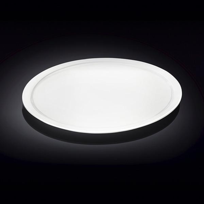Wilmax Fine Porcelain Pizza Plate, 14 in / 35.5 cm, White