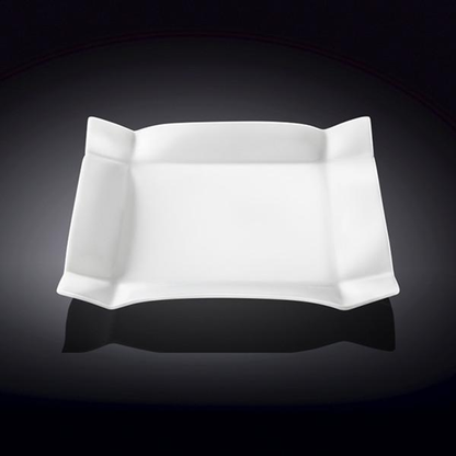 Wilmax Porcelain Square Dessert Plate, 8 in