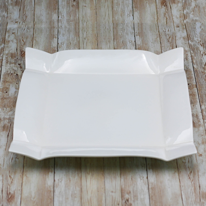 Wilmax Fine Porcelain Square Platter, 11.5 in / 29 cm