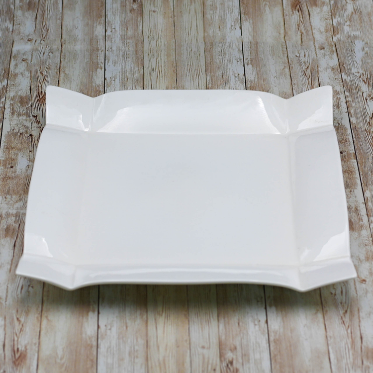 Wilmax Fine Porcelain Square Platter, 11.5 in / 29 cm
