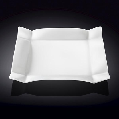 Wilmax Fine Porcelain Square Platter, 11.5 in / 29 cm