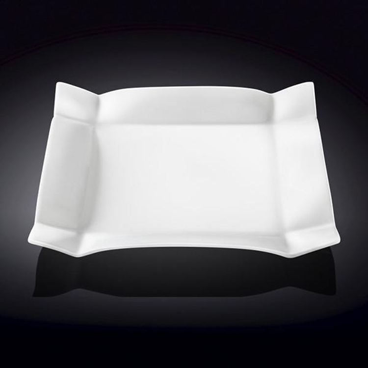 Wilmax Fine Porcelain Square Platter, 11.5 in / 29 cm
