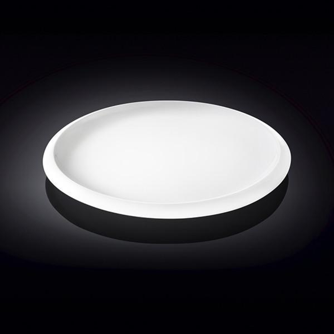 Wilmax White Porcelain Round Dinner Plate, 9.5 in