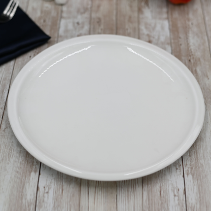 Wilmax Porcelain Round Dinner Plate, 10.5 in