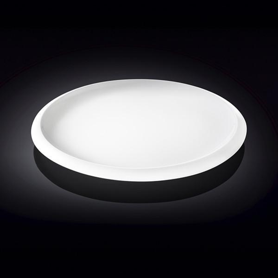 Wilmax Porcelain Round Dinner Plate, 10.5 in