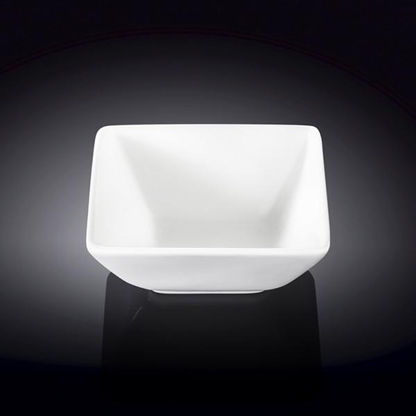 Wilmax White Porcelain Square Dish, 4 x 3.75 in