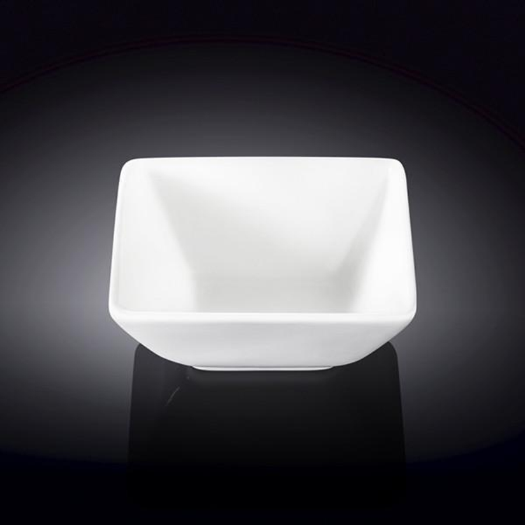 Wilmax White Porcelain Square Dish, 4 x 3.75 in