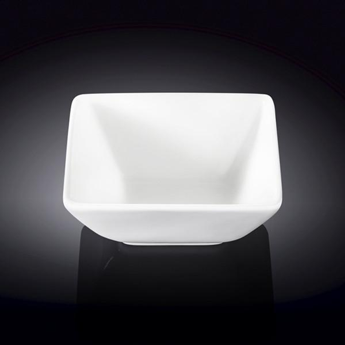 Wilmax White Porcelain Square Dish, 4.75 x 4.5 in