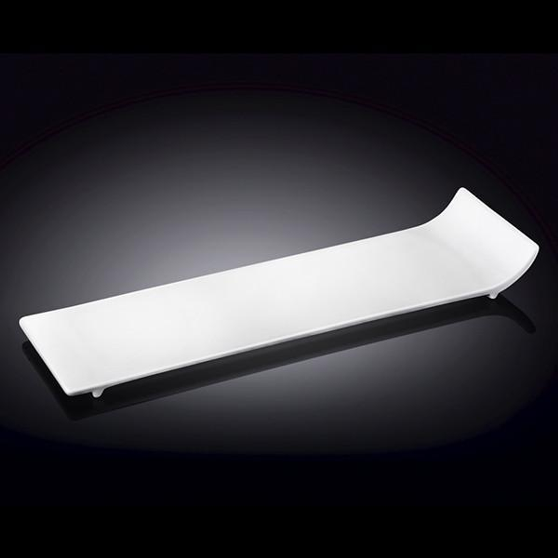 Wilmax White Porcelain Flat Rectangular Serving Dish, 12 in