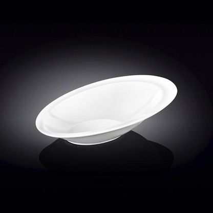 Wilmax Fine Porcelain Oval Serving Bowl, 8.5 x 6 in, Set of 4