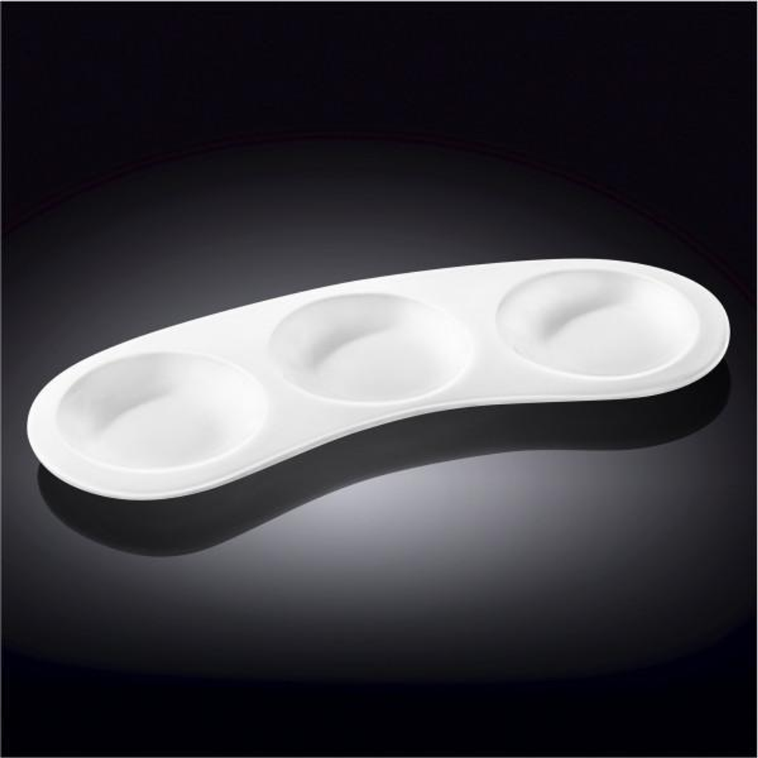 Wilmax White Porcelain Serving Tray, 9.5 x 3.5 in