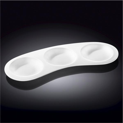 Wilmax White Porcelain Serving Tray, 9.5 x 3.5 in