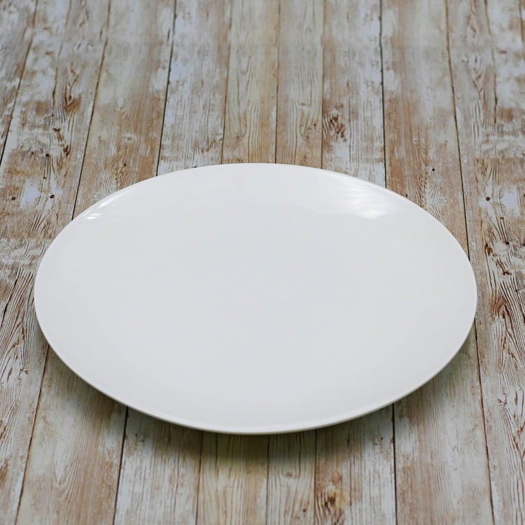 Wilmax Fine Porcelain Round Platter, 12 in / 30.5 cm