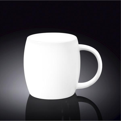 Wilmax White Porcelain Mug, 14 oz (400 ml)
