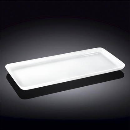 Wilmax White Porcelain Rectangular Serving Dish, 15.5 x 7.5 in