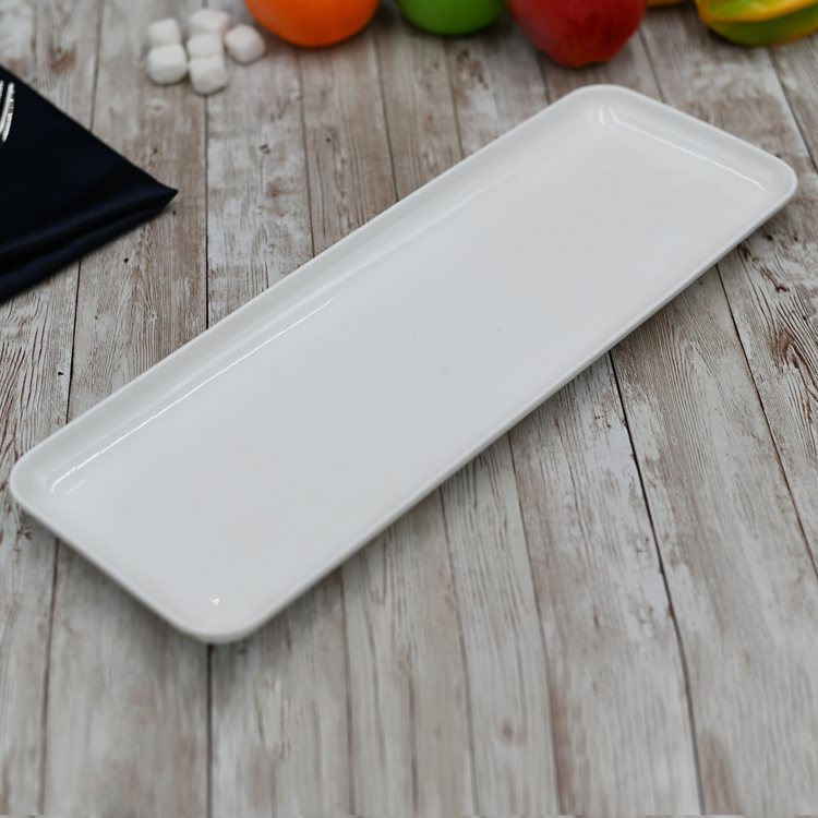 Wilmax White Porcelain Rectangular Serving Dish, 15.5 x 5 in