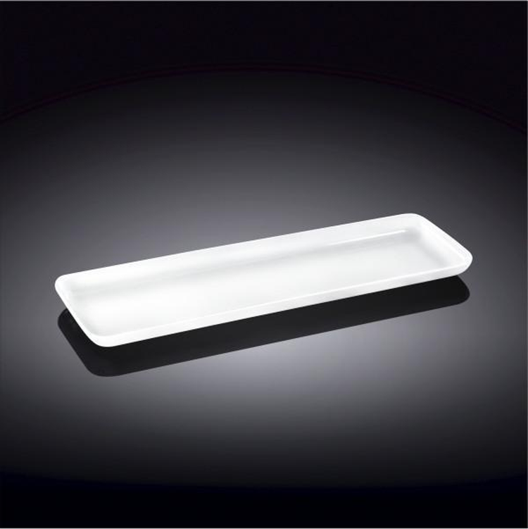 Wilmax White Porcelain Rectangular Serving Dish, 15.5 x 5 in