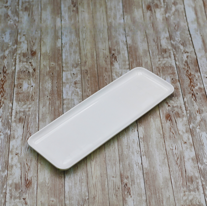 Wilmax White Porcelain Rectangular Serving Dish, 16.25 x 6 in