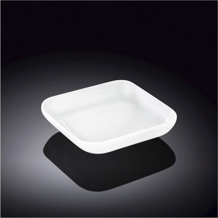 Wilmax White Porcelain Square Dish, 2.75 x 2.75 in