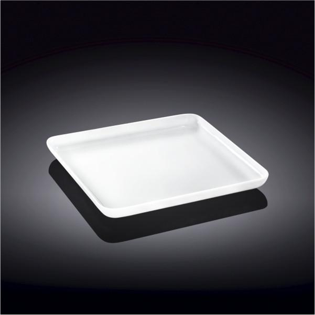 Wilmax White Porcelain Square Serving Dish, 6.5 in (Set of 6)