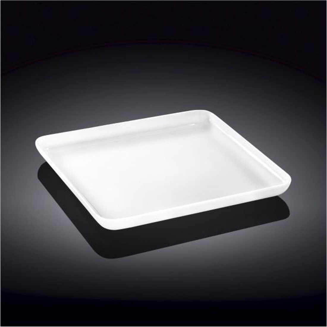 Wilmax White Porcelain Square Serving Dish, 8.5 in (Set of 6)
