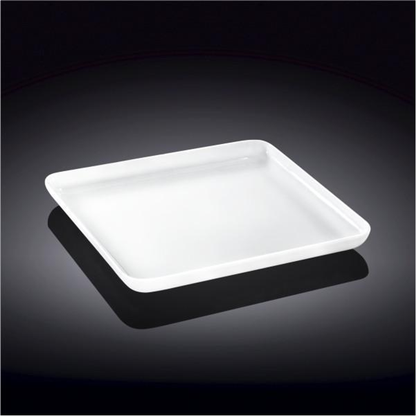 Wilmax White Porcelain Square Serving Dish, 8.5 in (Set of 6)