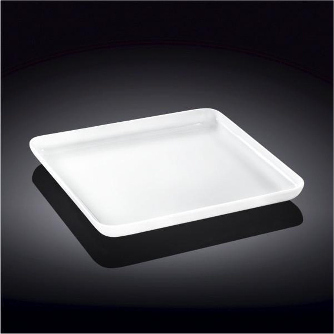 Wilmax White Porcelain Square Serving Dish, 9.5 in