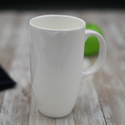 Wilmax White Porcelain Mug, 21 oz (630 ml)