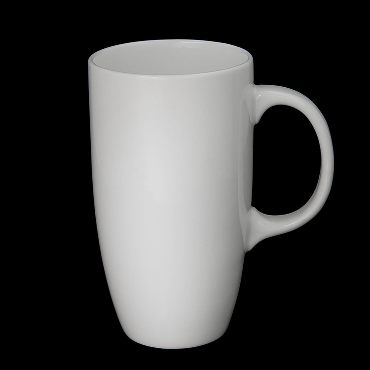 Wilmax White Porcelain Mug, 21 oz (630 ml)