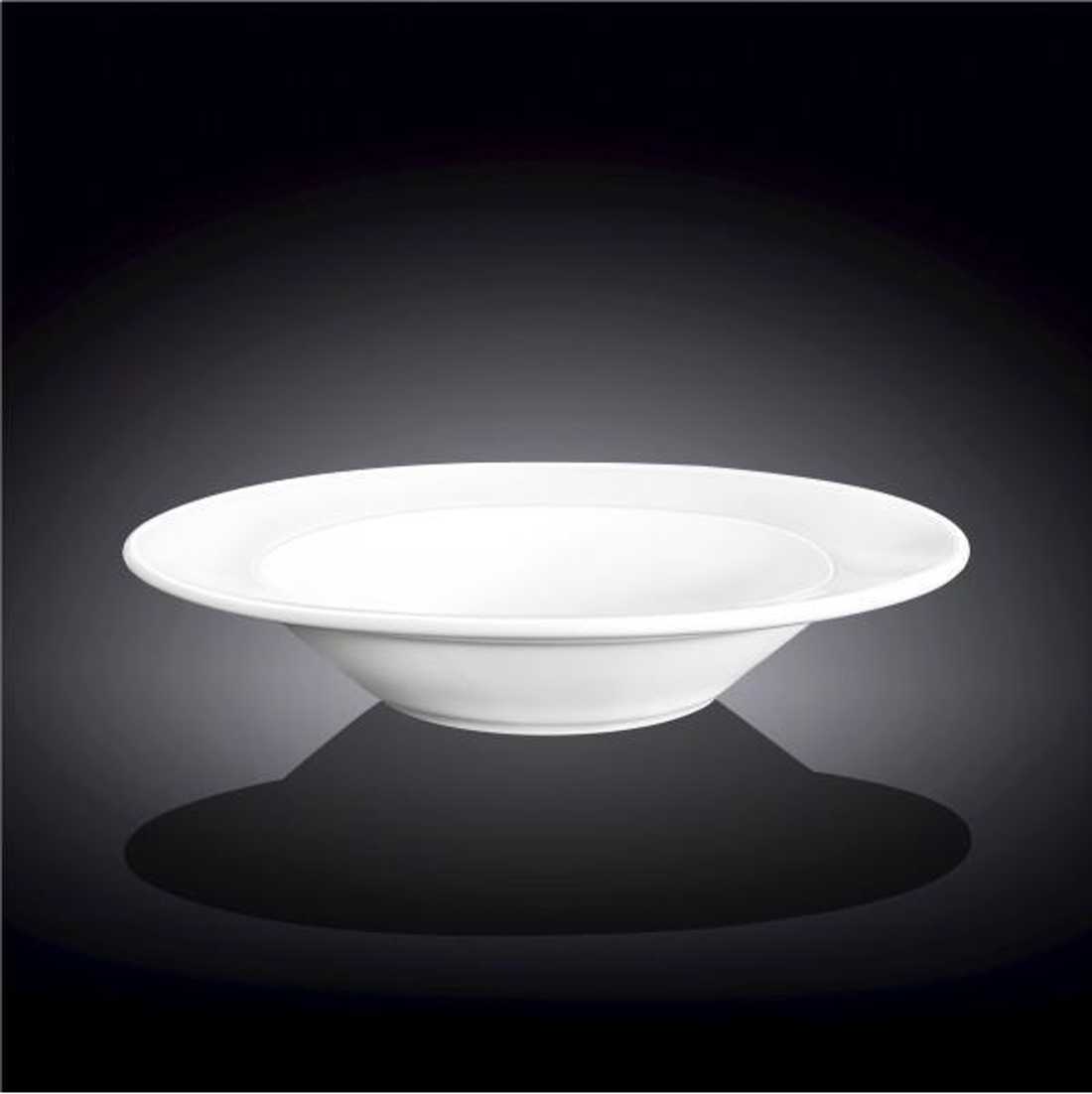 Wilmax White Porcelain Professional Deep Plate, 8 in
