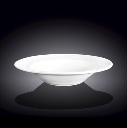 Wilmax White Porcelain Professional Deep Plate, 8 in