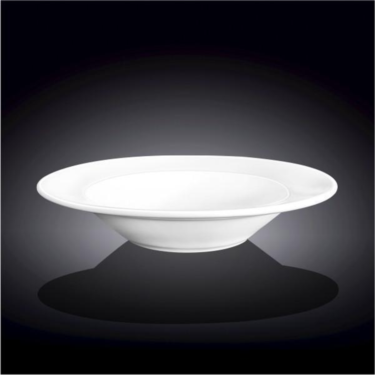 Wilmax Fine Porcelain Deep Plate, 9 in, Set of 6