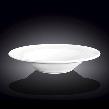 Wilmax Porcelain Deep Soup Plate, 10 in / 600 ml
