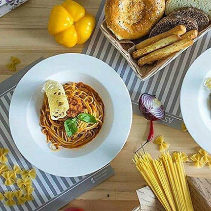Wilmax Porcelain Deep Soup Plate, 10 in / 600 ml
