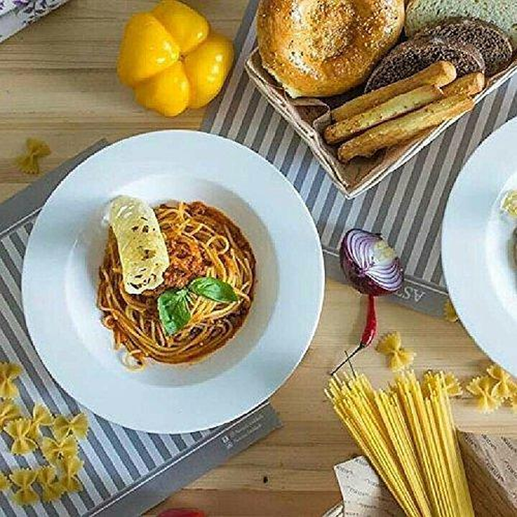 Wilmax Porcelain Deep Soup Plate, 10 in / 600 ml